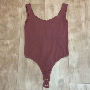 Free People Dusty Rose Sleeveless Bodysuit